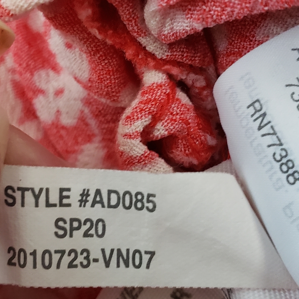 J. Crew Ditsy Floral Tiered Shirtdress Sz S  Red White Cottagecore Twee Prarie - Picture 13 of 13